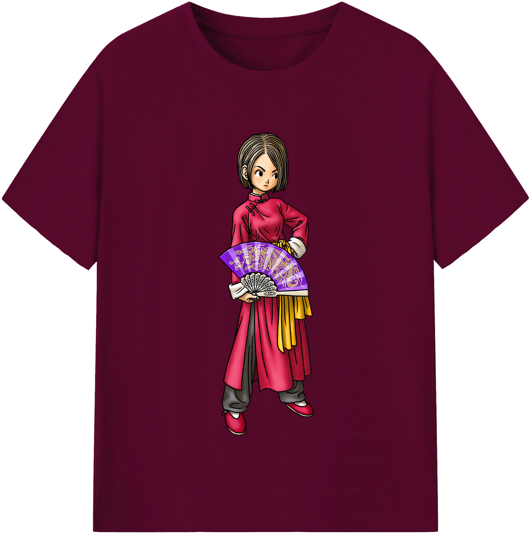 （画像用） ドラゴンクエスト Doragon Kuesuto Dragon Quest レディースカジュアルプリントTシャツ（綿100％）
